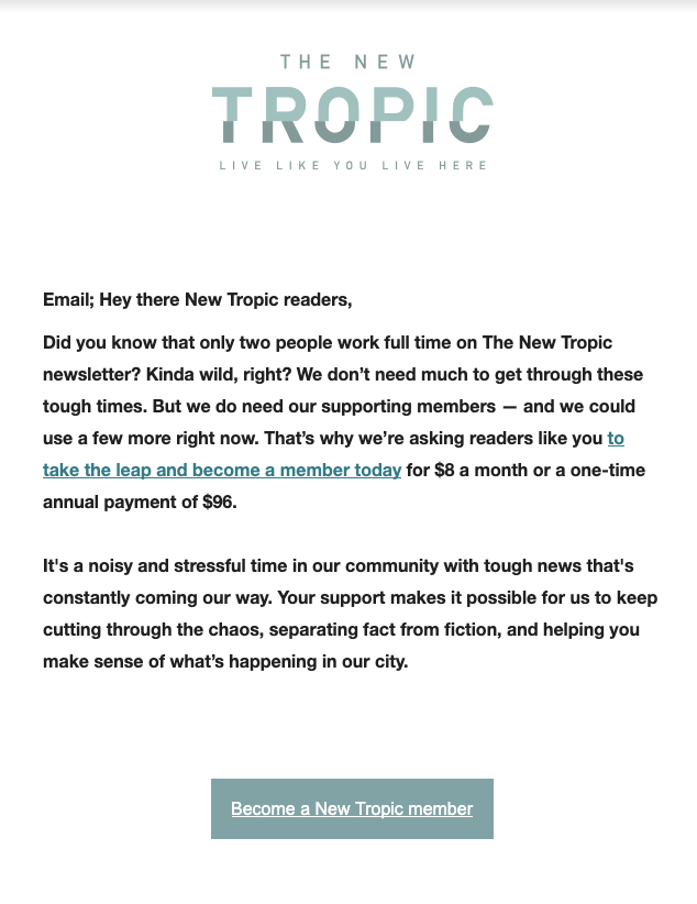 new tropic